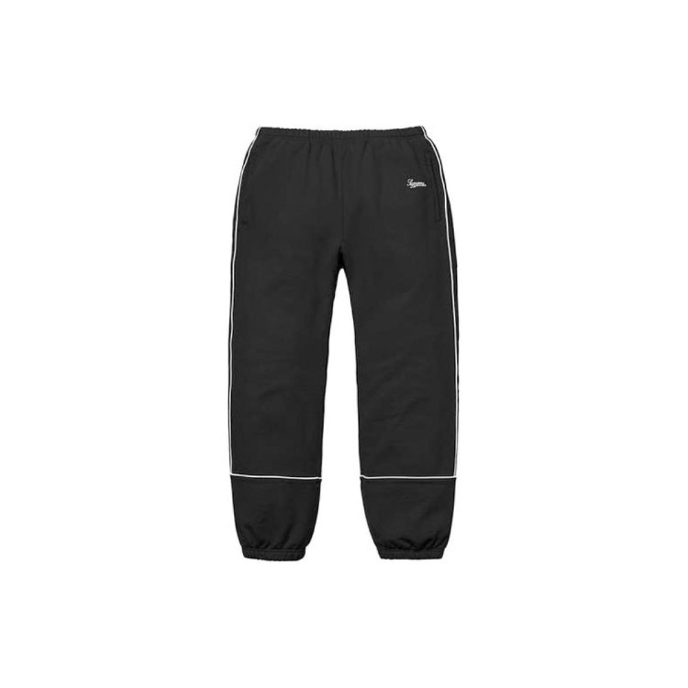 Supreme SS18 Piping Sweatpant Black