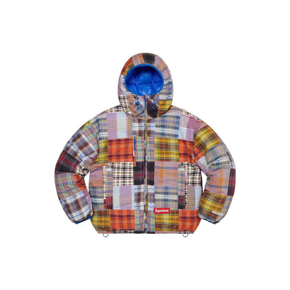 Supreme SS23 Week 1 MADRAS REVERSIBLE WINDSTOPPER® PUFFER JACKET