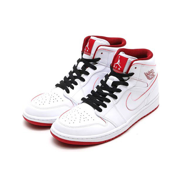 Jordan Air Jordan 1 Retro Mid White Gym Red Black 2016