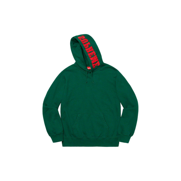 Supreme FW19 Week 14 Mirrored Logo Hooded Sweatshirt