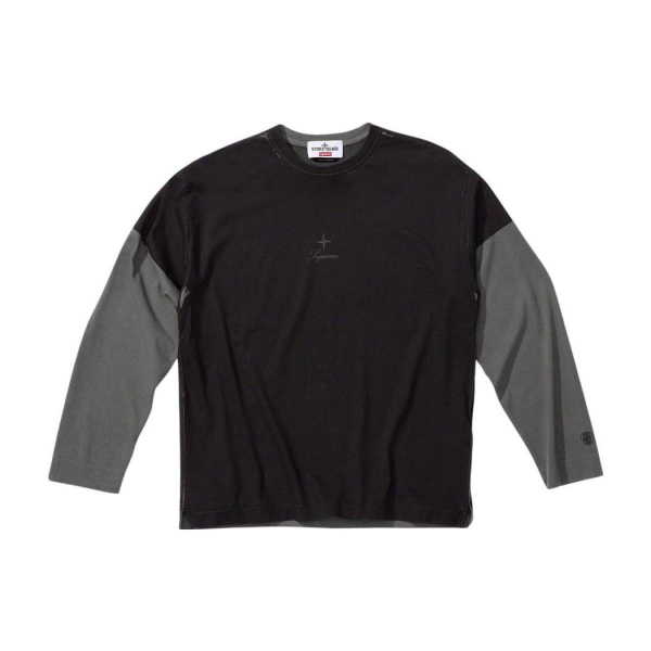 Supreme x STONE ISLAND FW23 WEEK10 L/S TOP Logo T