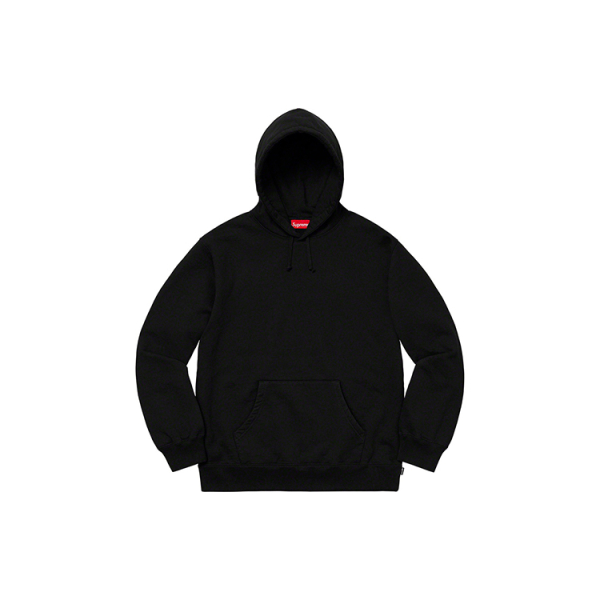 Supreme FW19 Week 12 Rhinestone Script Hooded Sweatshirt Black