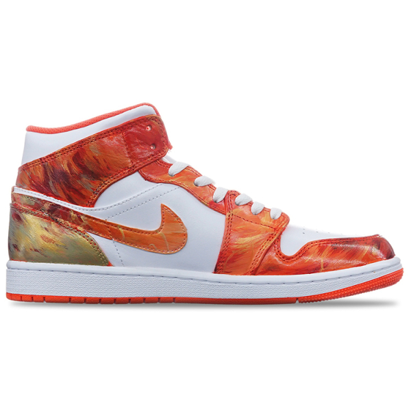 【 】 Jordan Air Jordan 1 Mid SE "White/Orange"