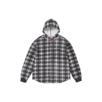 Supreme FW23 WEEK14 HOODED PLAID KNIT SHIRT