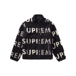 Supreme FW18 Reversible Logo Fleece Jacket Black