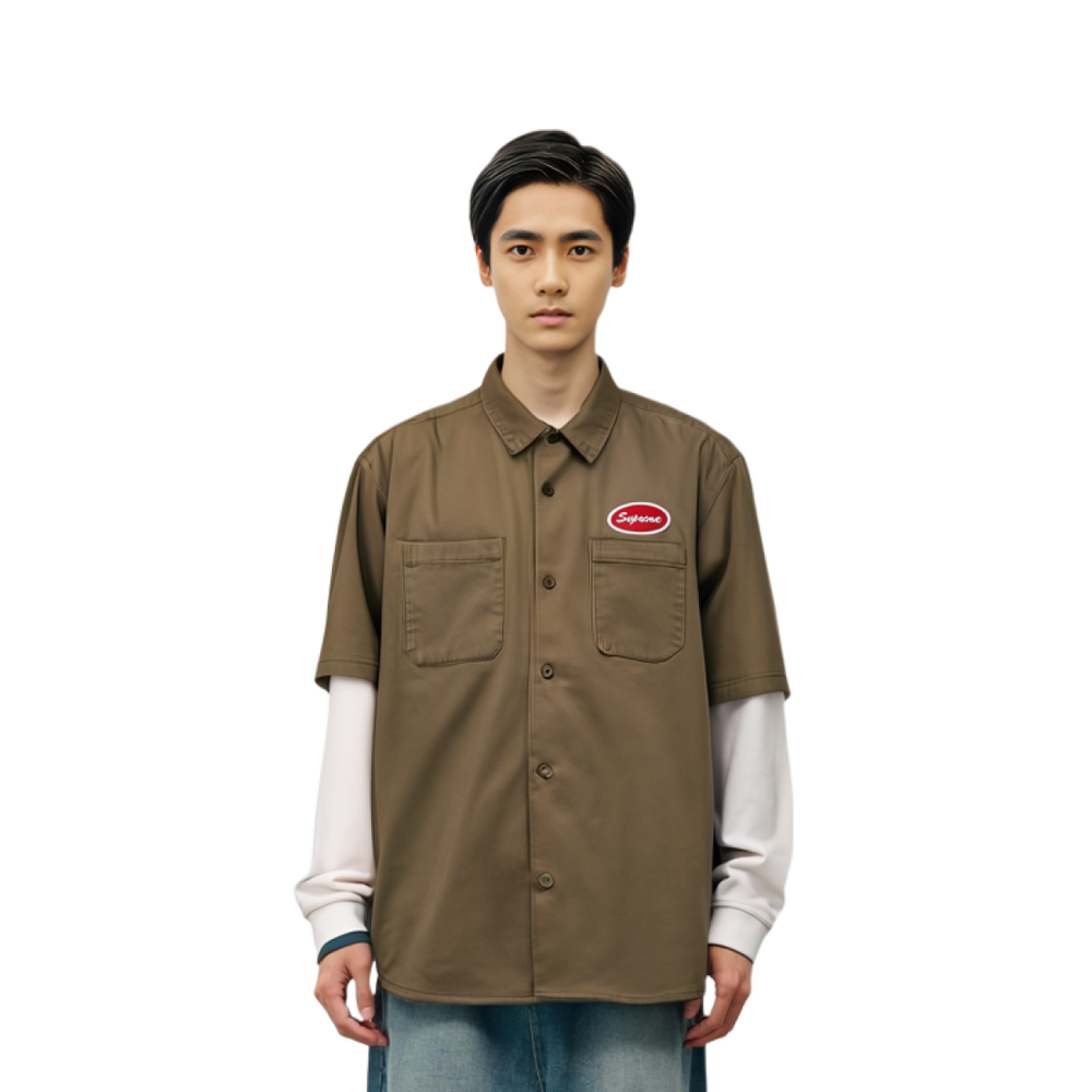 Supreme FW23 WEEK7 THERMAL SLEEVE WORK SHIRT