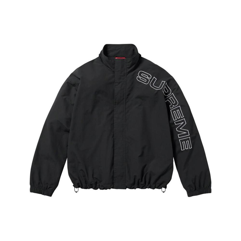 Supreme FW23 WEEK1 SPELLOUT EMBROIDERED TRACK JACKET Logo