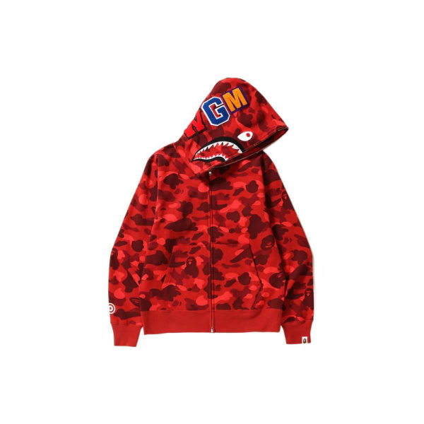 A BATHING APE Color Camo Shark Full Zip Hoodie