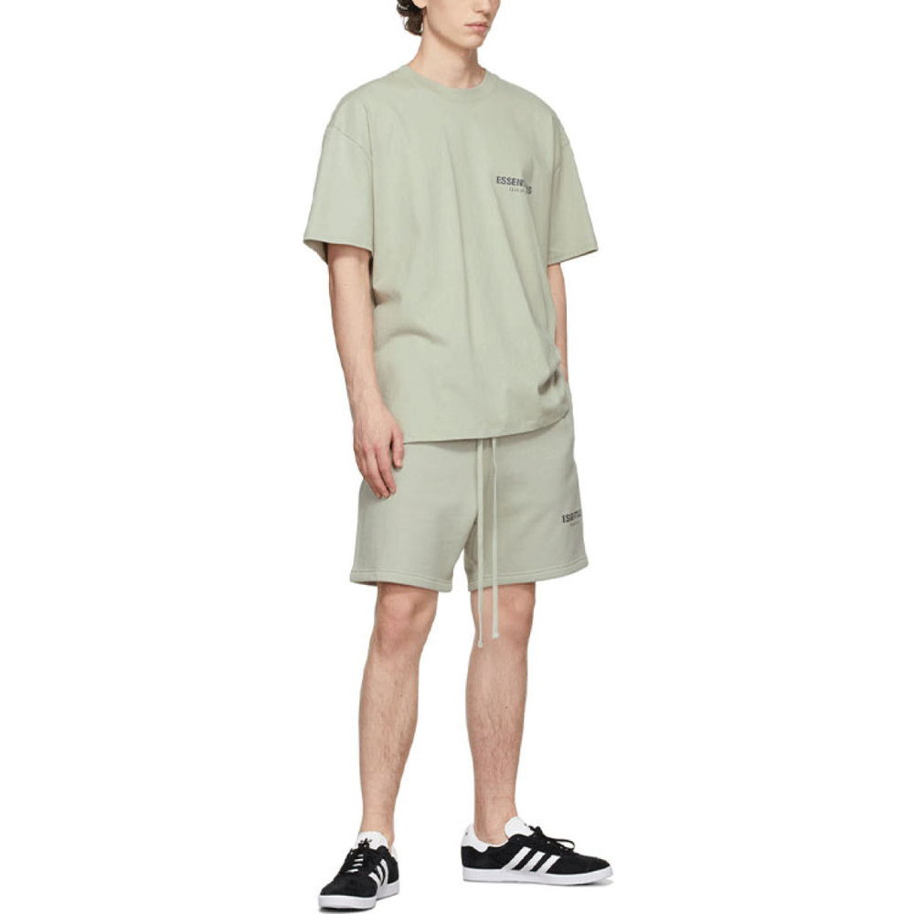 Fear of God Essentials FW21 Green/Concrete Logo T