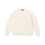 Supreme FW23 WEEK15 APPLIQUÉ CABLE KNIT SWEATER