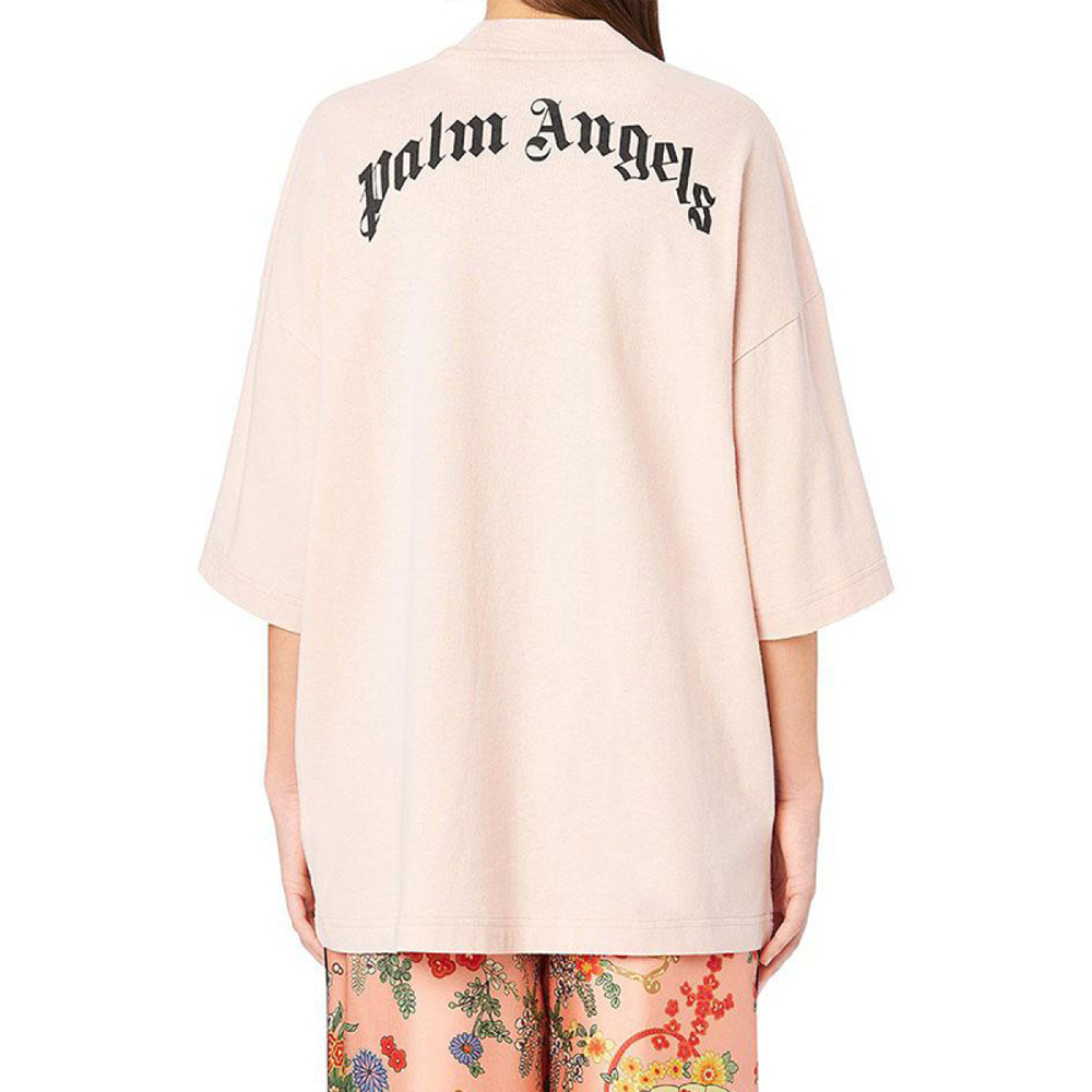 PALM ANGELS Pink Bear S/S T-shirt logo T