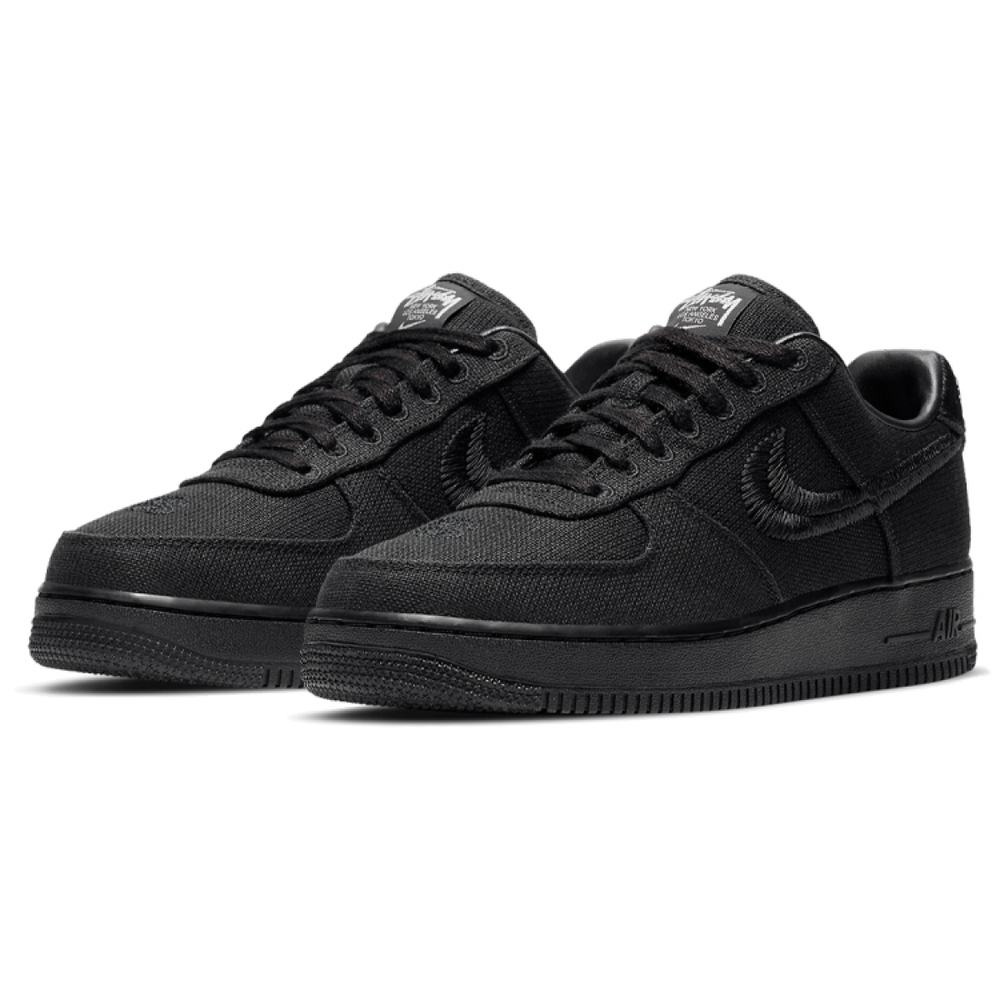 Stussy x Nike Air Force 1 "Triple Black"