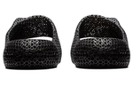 Asics simple hollow non-slip one-word slippers for men and women in the same style black