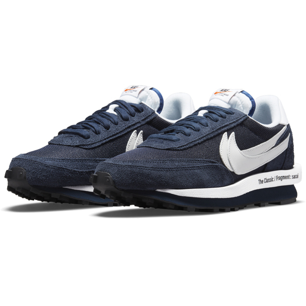 Fragment Design x Sacai x Nike LDWaffle "Blackened Blue"
