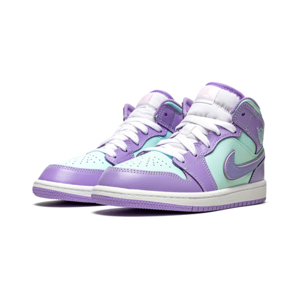 BP Air Jordan 1 Mid "Purple Glacier Blue"