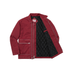 Supreme FW18 x Nike Double Zip Quilted Work Jacket Burgundy