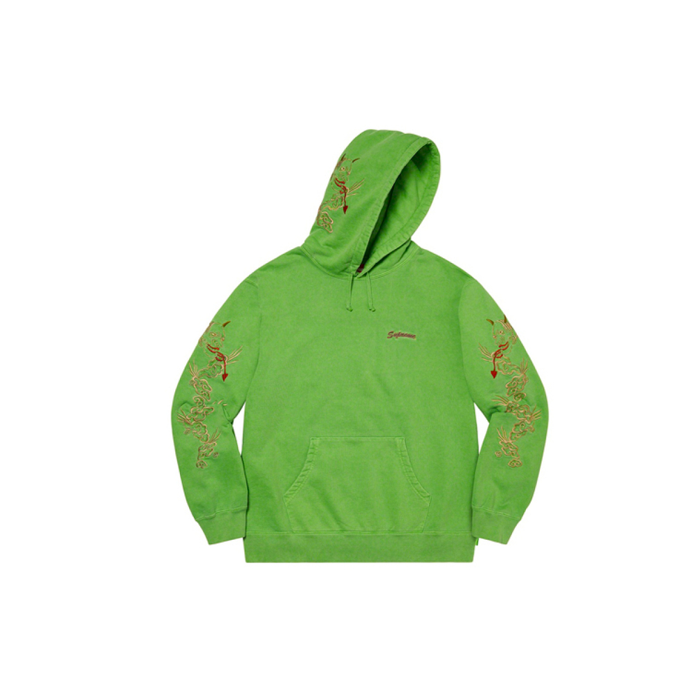 Supreme SS20 Week 14 Dragon Overdyed Hooded Sweatshirt