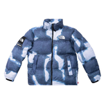 Supreme x /THE NORTH FACE FW21 TNF Bleached Denim Print Nuptse Jacket