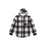 Supreme x Nike Plaid Hooded Sweatshirt Black Logo