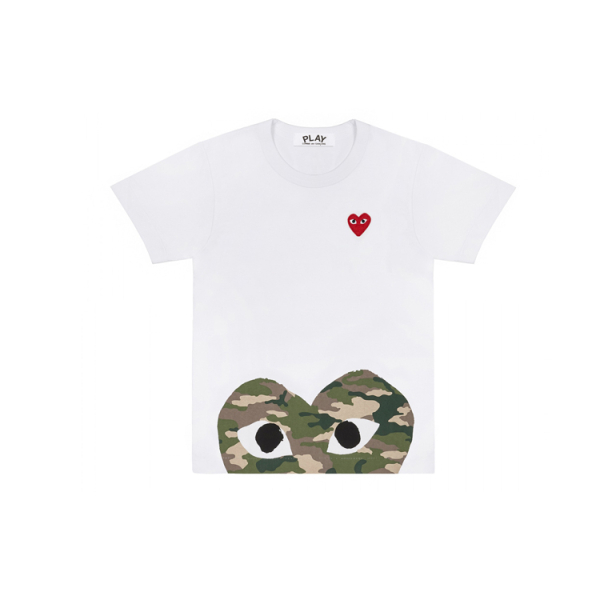 CDG Play Camouflage Edge Heart T