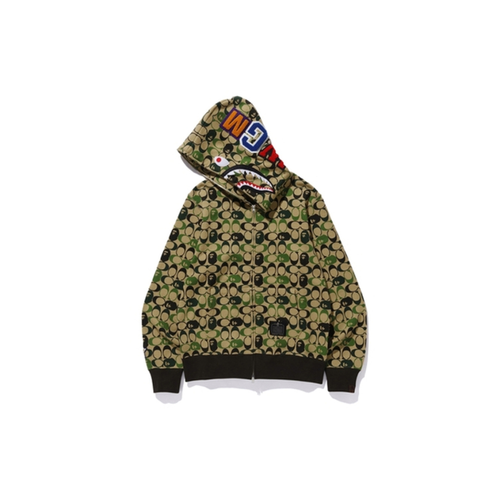 A BATHING APE x COACH Shark Full Zip Hoodie