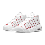 Nike Air More Uptempo "White Varsity Red Outline" 2021