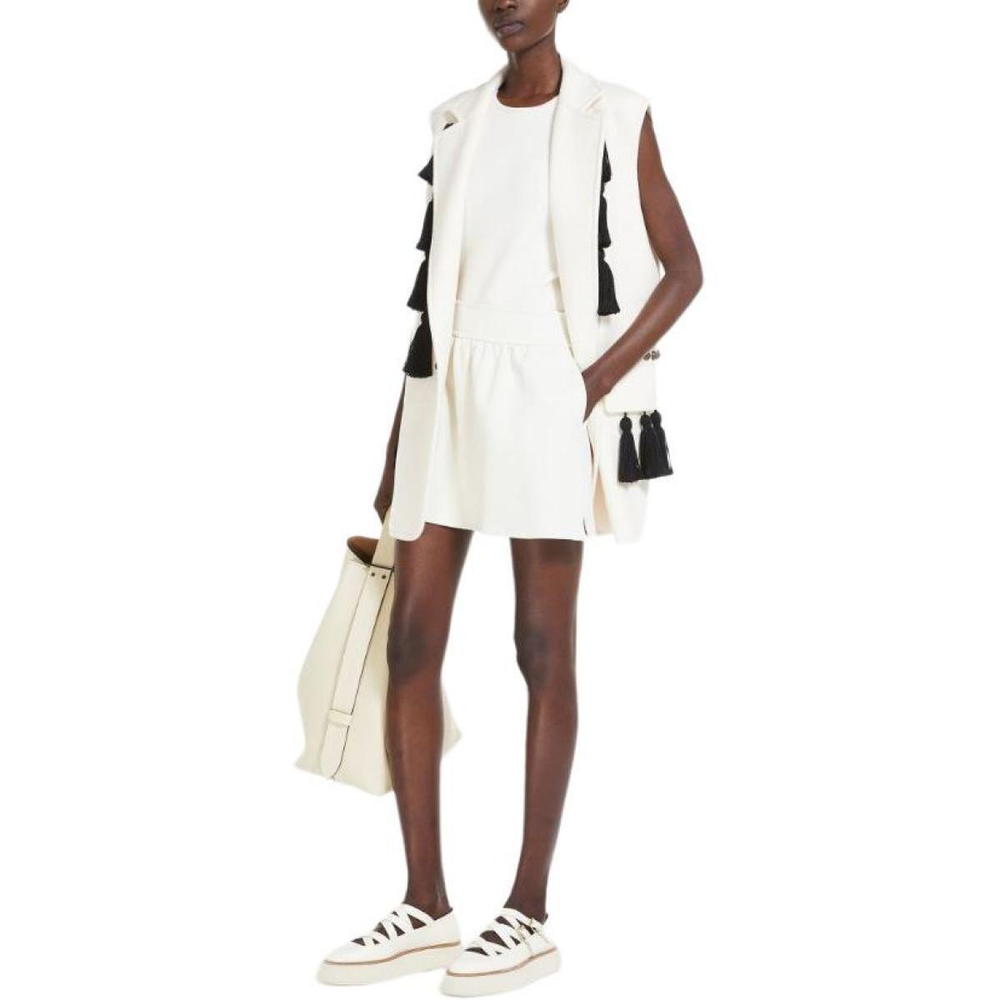 MaxMara Piadena Cotton Shorts With Monogram Embroidery