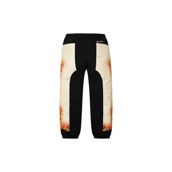 Supreme SS19 x Jean Paul Gaultier Floral Print Sweatpant Cardinal