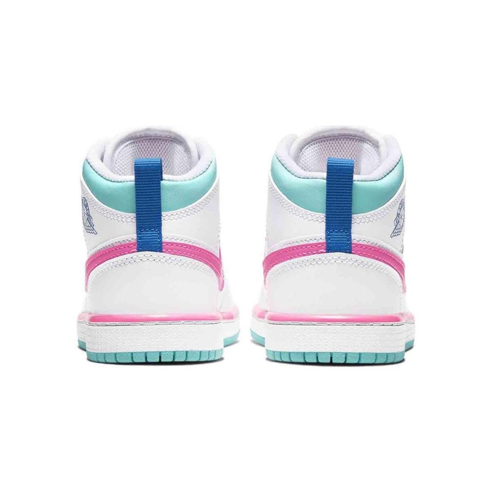 Jordan Air Jordan 1 Mid White Pink Green Soar