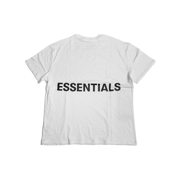 Fear of God Essentials FW19 Boxy Logo T-Shirt White Logo T