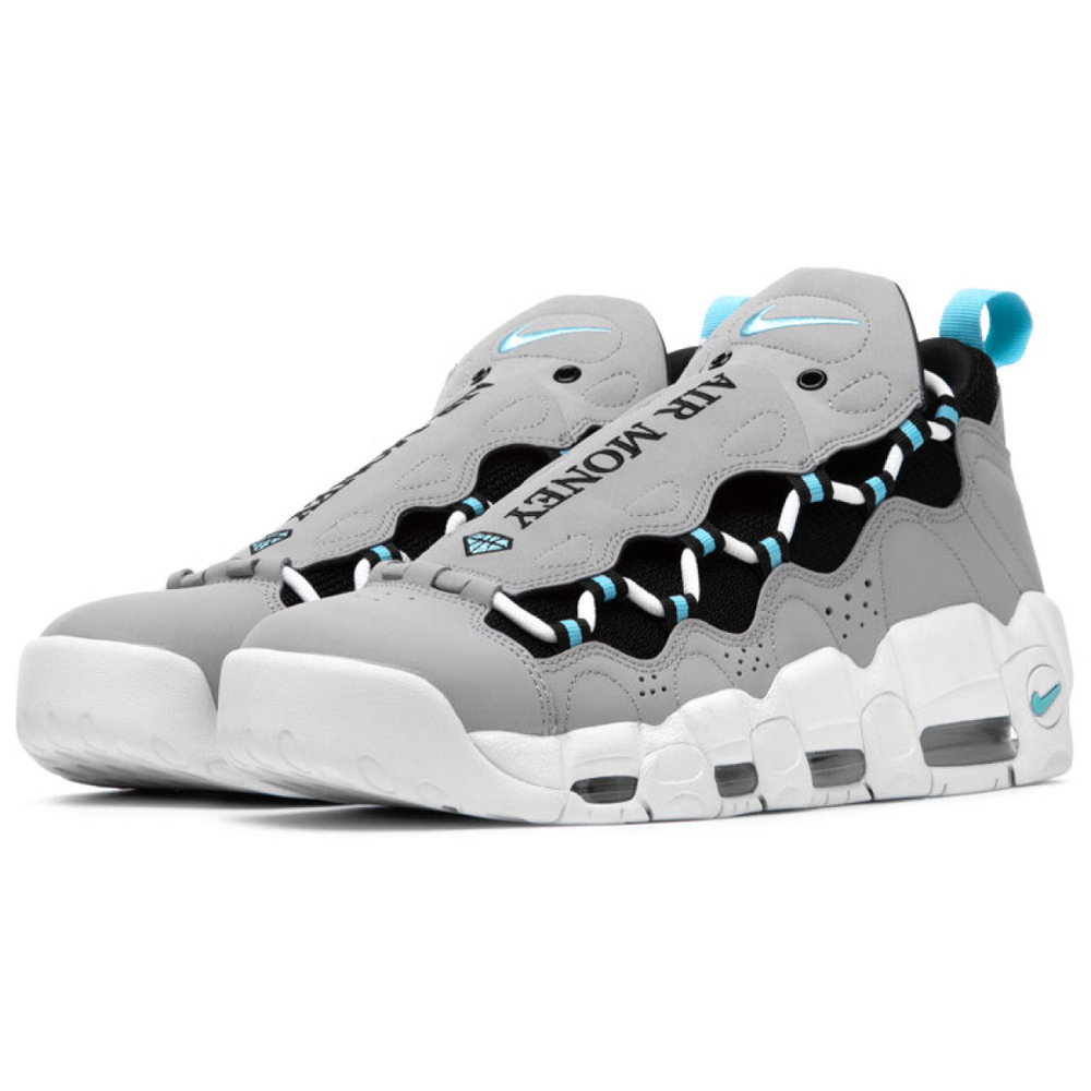 Nike Air More Money Wolf Grey Island Green