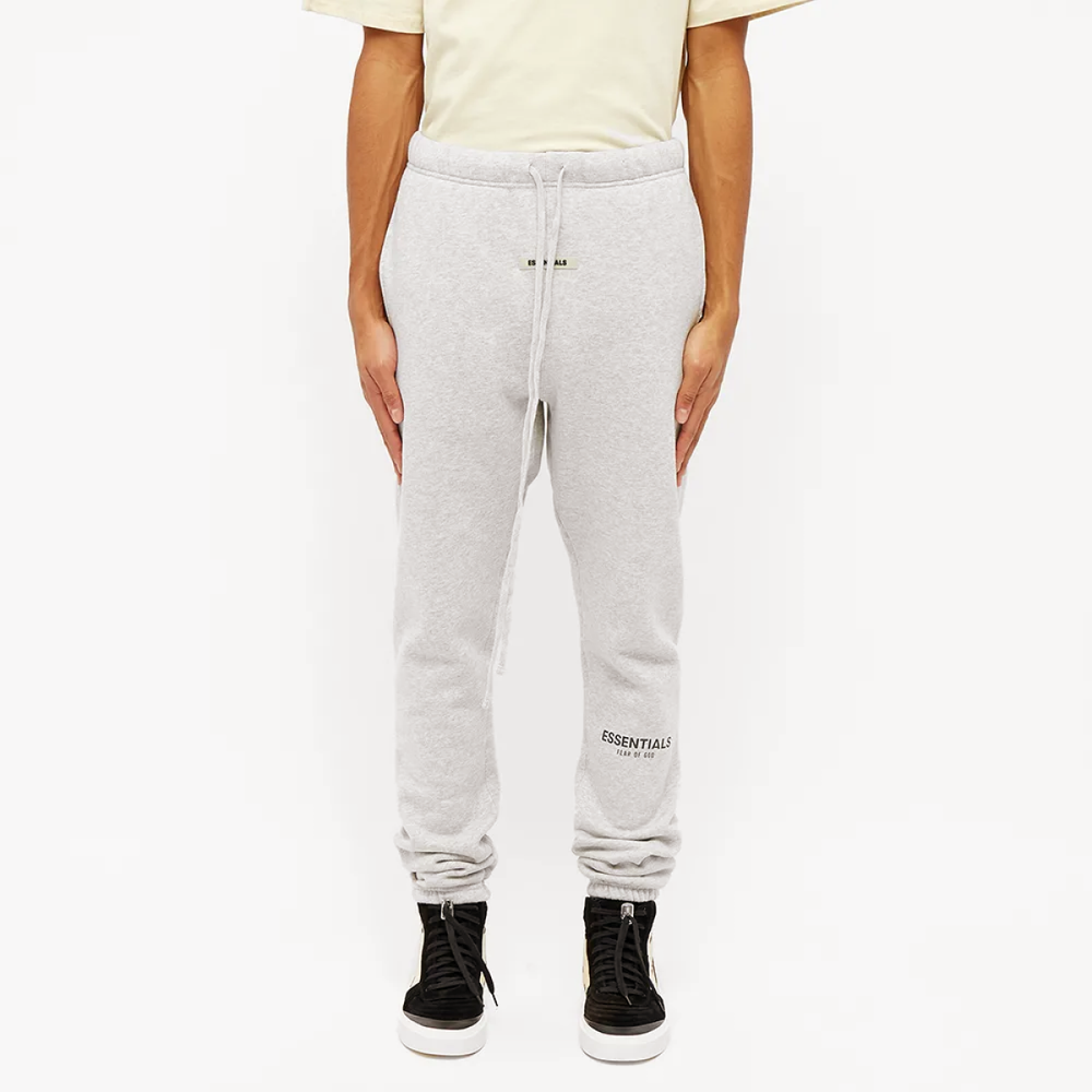 Fear of God Essentials FW19 Reflective Sweat Pant Light Heather Grey