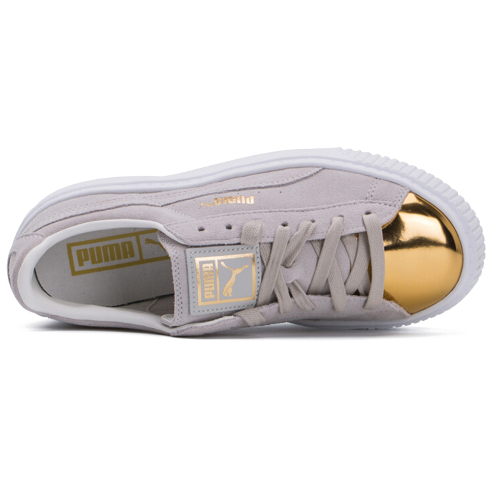 PUMA Suede Platform Gold