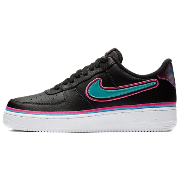 Nike Air Force 1 Sport NBA Black Blue Gale Laser Fuchsia