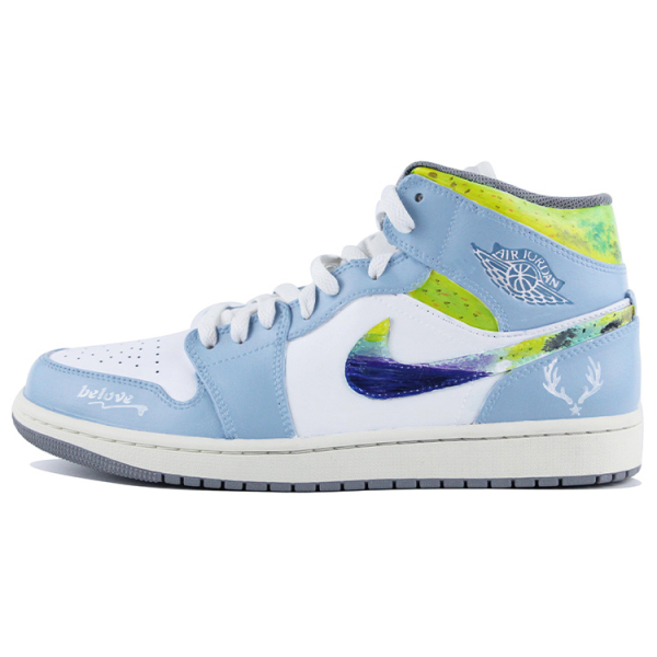 【 】 Jordan Air Jordan 1 Mid Vintage Grey