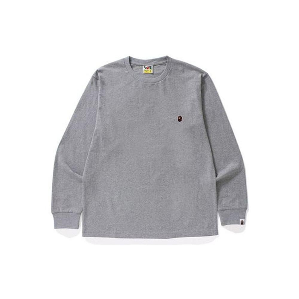 A BATHING APE Head One Point L/s Tee Logo T