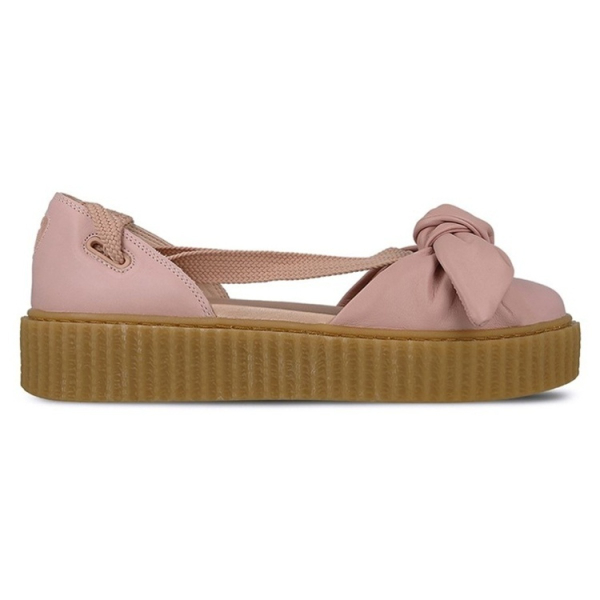 PUMA Rihanna Fenty Bow Creeper Sandal Silver Pink
