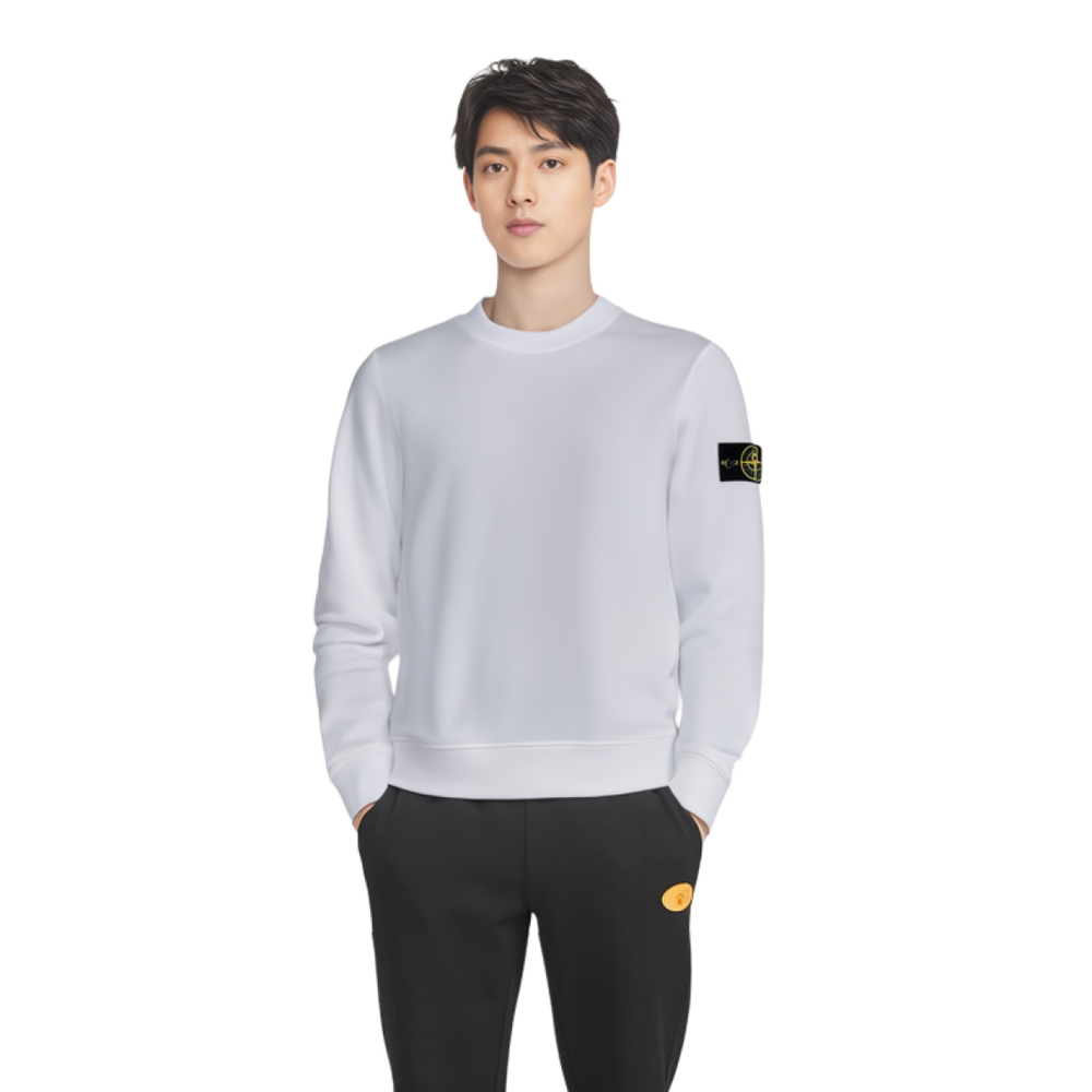 STONE ISLAND Garment Dyed Crew Sweat