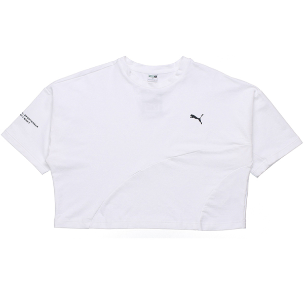 PUMA Evide Form Stripe Crop Tee Logo T