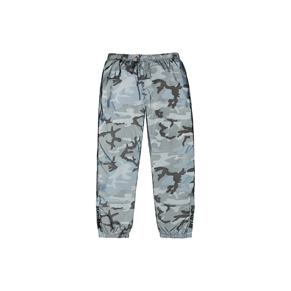 Supreme FW18 Reflective Camo Warm Up Pant Snow Camo