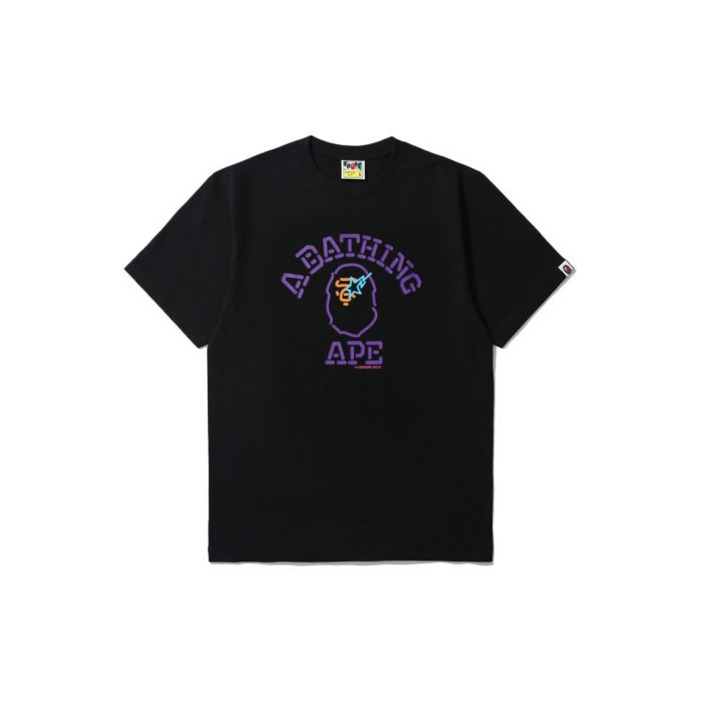 A BATHING APE Neon Sign Logo Tee T