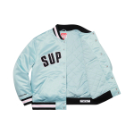 Supreme Week 8 x Mitchell & Ness Satin Varsity Jacket