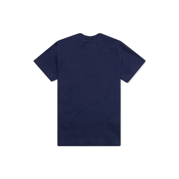 CDG Play Double Heart T-Shirt Navy T