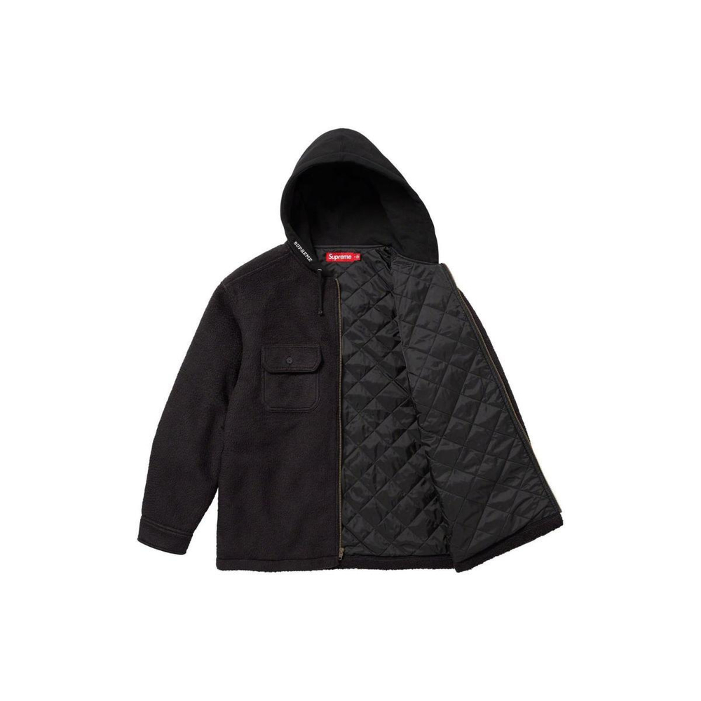 Supreme FW23 WEEK11 FLEECE ZIP UP HOODED SHIRT