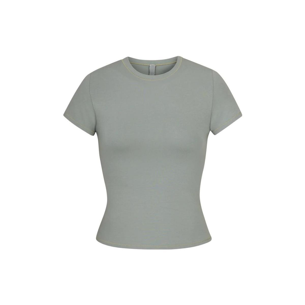 Skims COTTON JERSEY T-SHIRT T /MINERAL