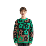 KENZO boke Flower Checkerboard Checked Jumper