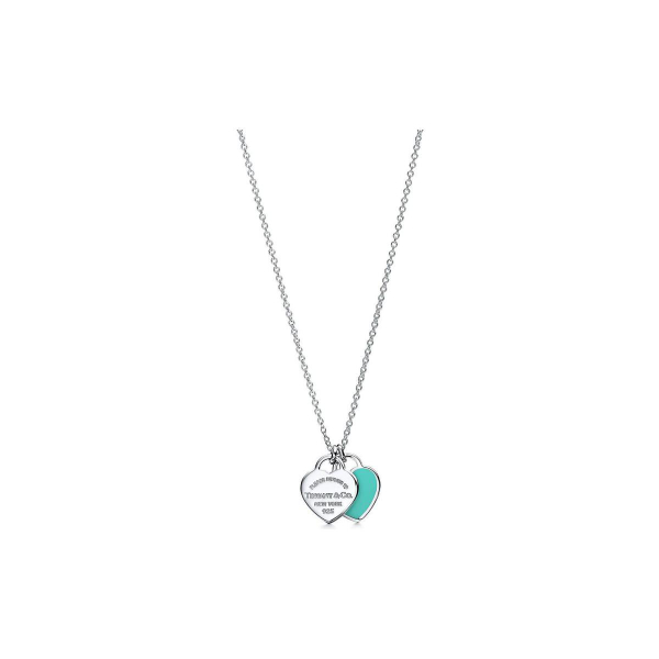 TIFFANY & CO. Return to Tiffany Double Heart Tag 925