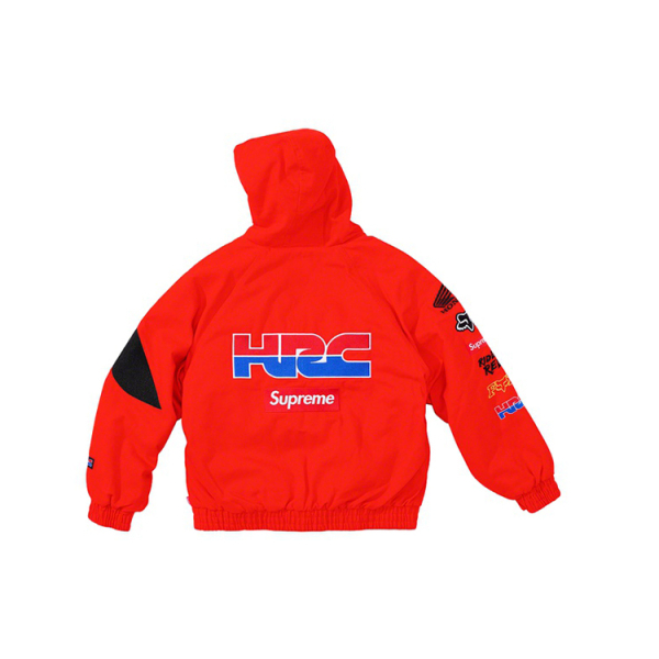 Supreme FW19 Week 6 x Honda x Fox Racing Puffy Zip Up Work Jacket