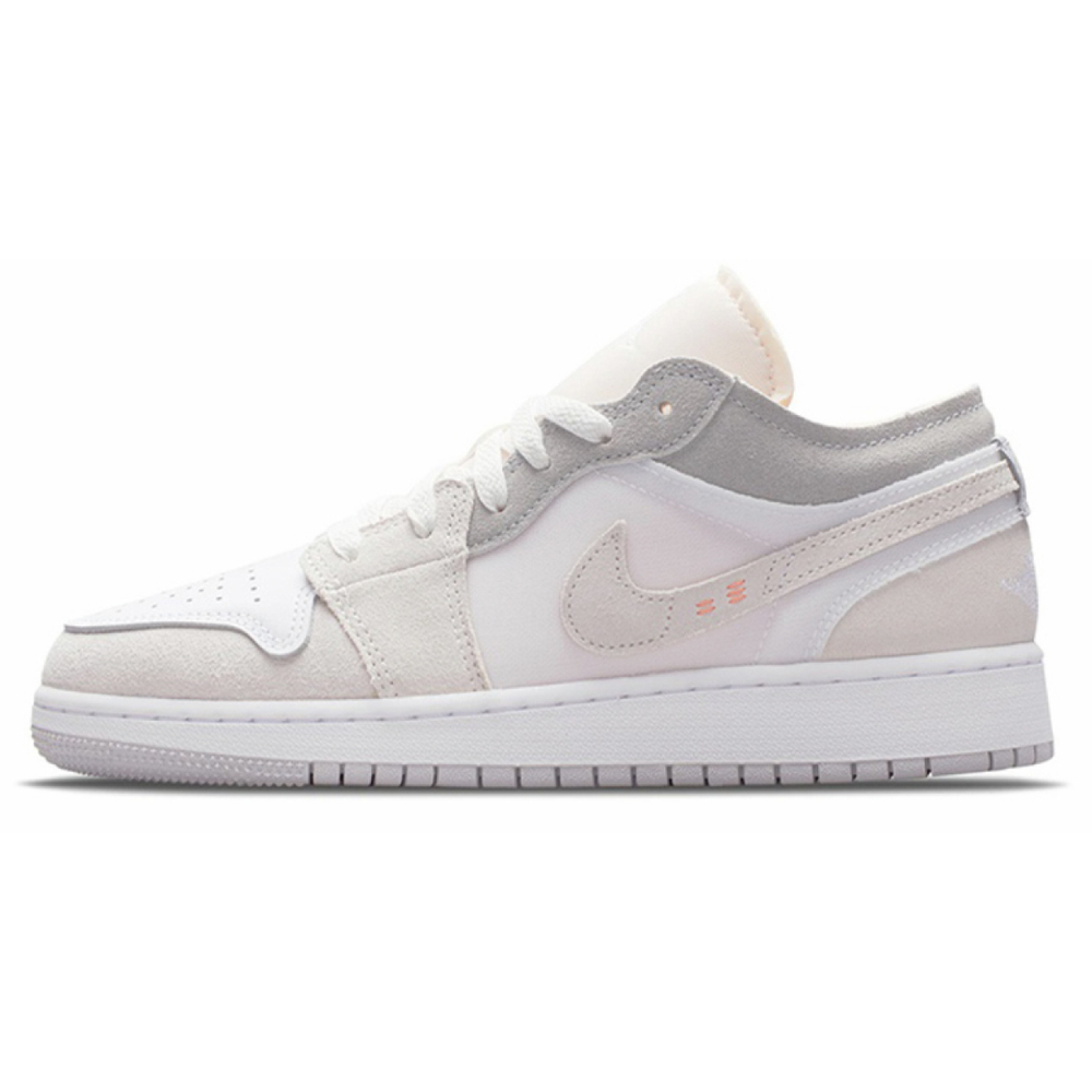 【 】 Jordan Air Jordan 1 Mid SE Craft(GS) "White and Phantom" GS