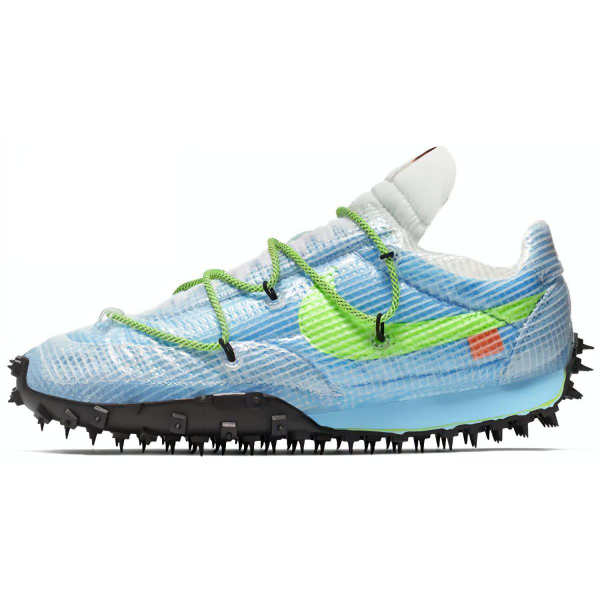 OFF-WHITE x Nike Waffle Racer 'Vivid Sky'